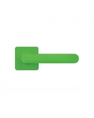Lime Green sunset door handle - Moon One Square - designer handle