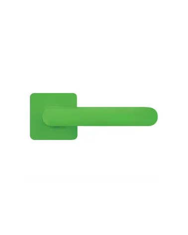 Lime Green sunset door handle - Moon One Square - designer handle