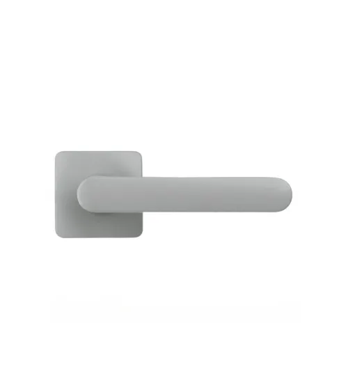 Silver sunset door handle - Moon One Square - designer handle