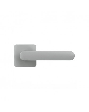 Silver sunset door handle - Moon One Square - designer handle