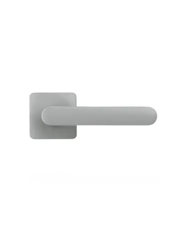 Silver sunset door handle - Moon One Square - designer handle