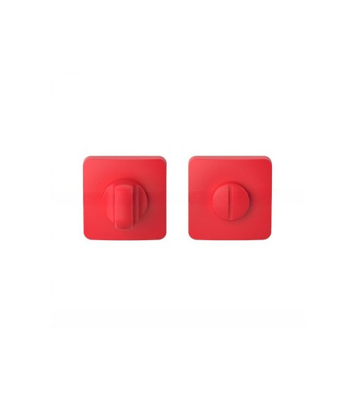 Strawberry Red sunset door handle - Moon One Square - designer handle