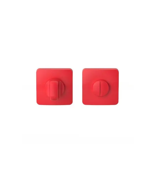 Strawberry Red sunset door handle - Moon One Square - designer handle
