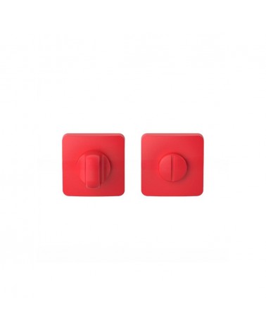 Strawberry Red sunset door handle - Moon One Square - designer handle