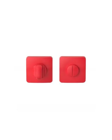 Strawberry Red sunset door handle - Moon One Square - designer handle