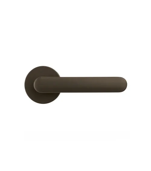 Brown door handle - Moon One Round - designer handle