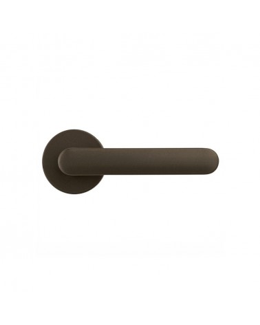 Brown door handle - Moon One Round - designer handle