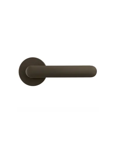 Brown door handle - Moon One Round - designer handle