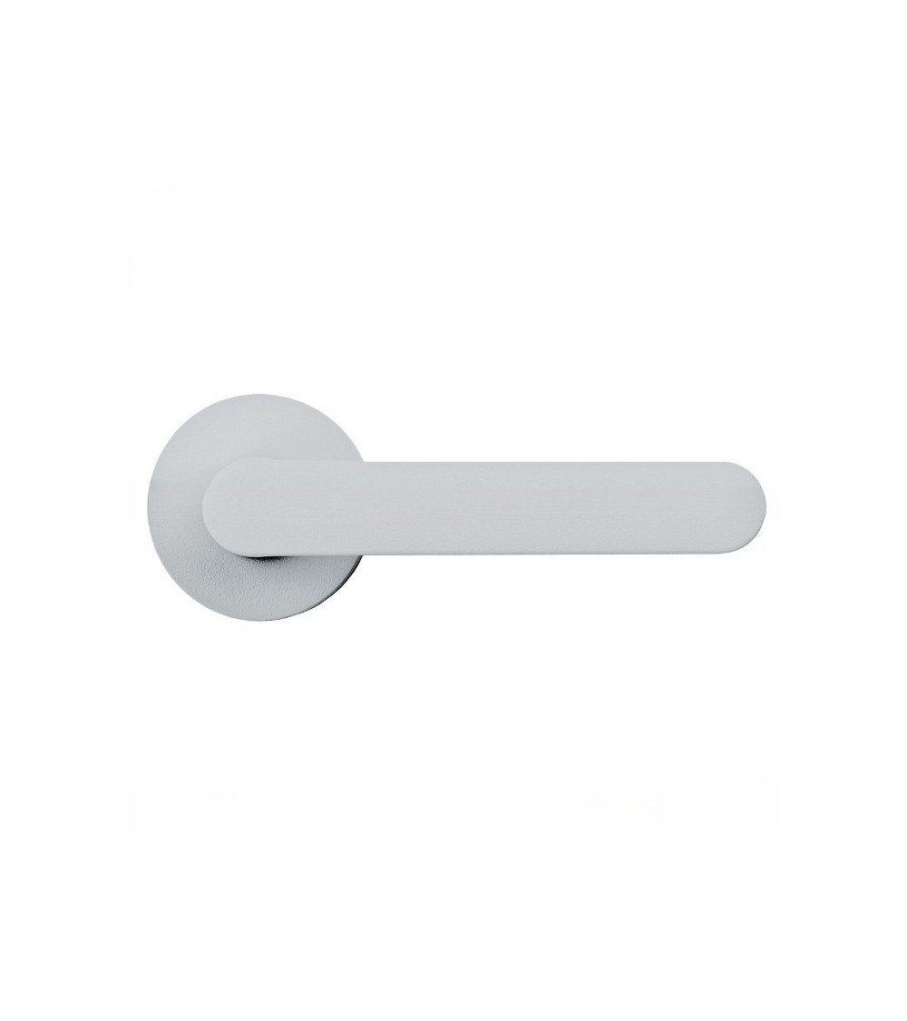 White door handle - Moon One Round - designer handle