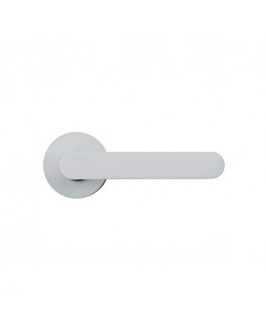 White door handle - Moon One Round - designer handle