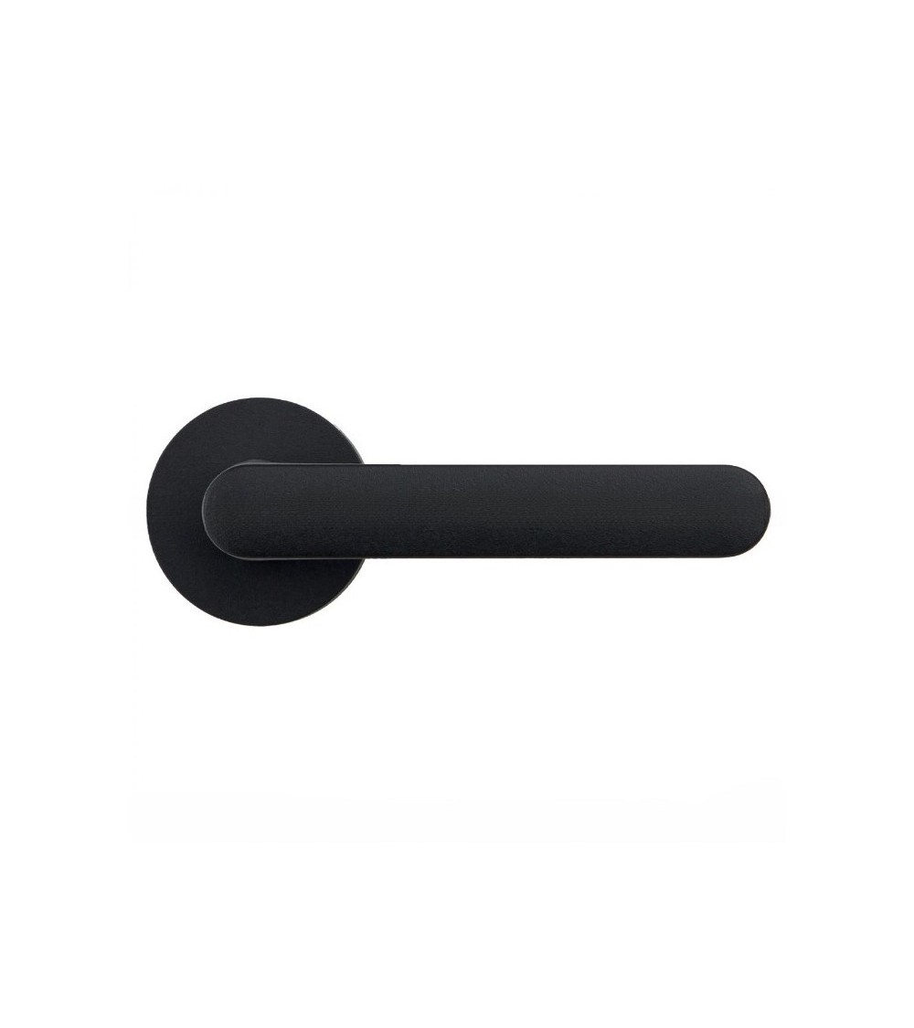 Black door handle - Moon One Round - designer handle