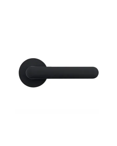 Black door handle - Moon One Round - designer handle