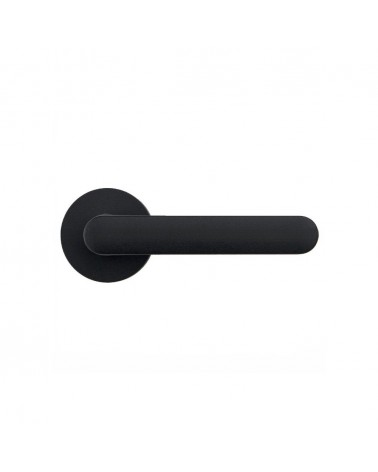 Black door handle - Moon One Round - designer handle