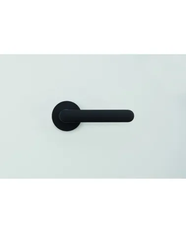 Black door handle - Moon One Round - designer handle