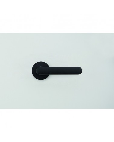 Black door handle - Moon One Round - designer handle