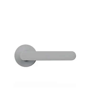 Silver door handle - Moon One Round - design handle