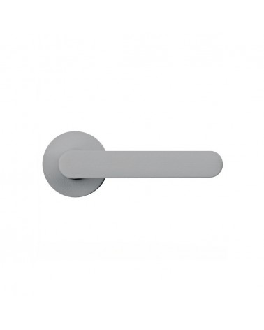 Silver door handle - Moon One Round - design handle