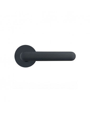 Titanium coloured door handle - Moon One Round - designer handle