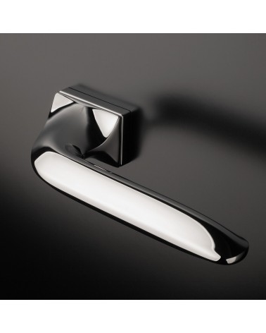 GLADIOLA door handle on concealed plate designer handle mounted on a door