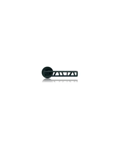 ORIGINAL door handle on round plate Skeleton - designer handle