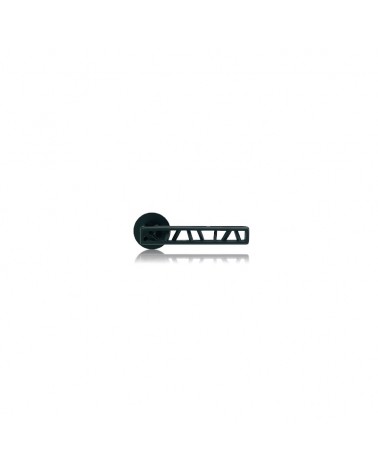 ORIGINAL door handle on round plate Skeleton - designer handle