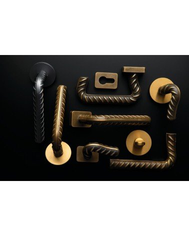 Original futuristic Rocksor door handle - designer handle on dark background