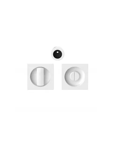 Moon One sliding door handle in white colour - designer handle