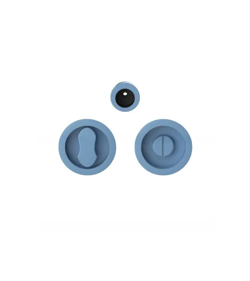 Moon One Ocean Blue Sliding Door Handle - Designer Handle