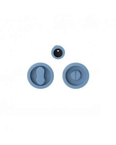 Moon One Ocean Blue Sliding Door Handle - Designer Handle