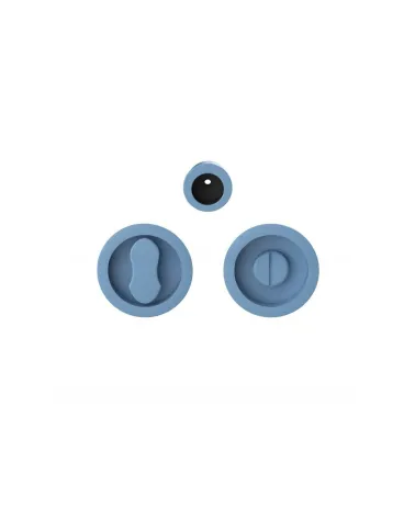 Moon One Ocean Blue Sliding Door Handle - Designer Handle