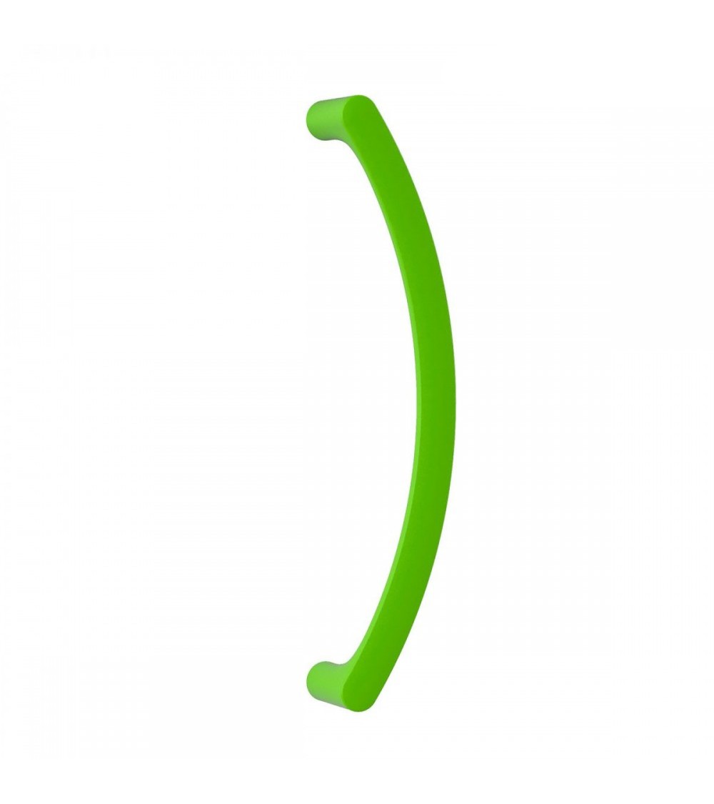 Marshal's baton handle, pull handle in Lemon Green Moon One - designer handle