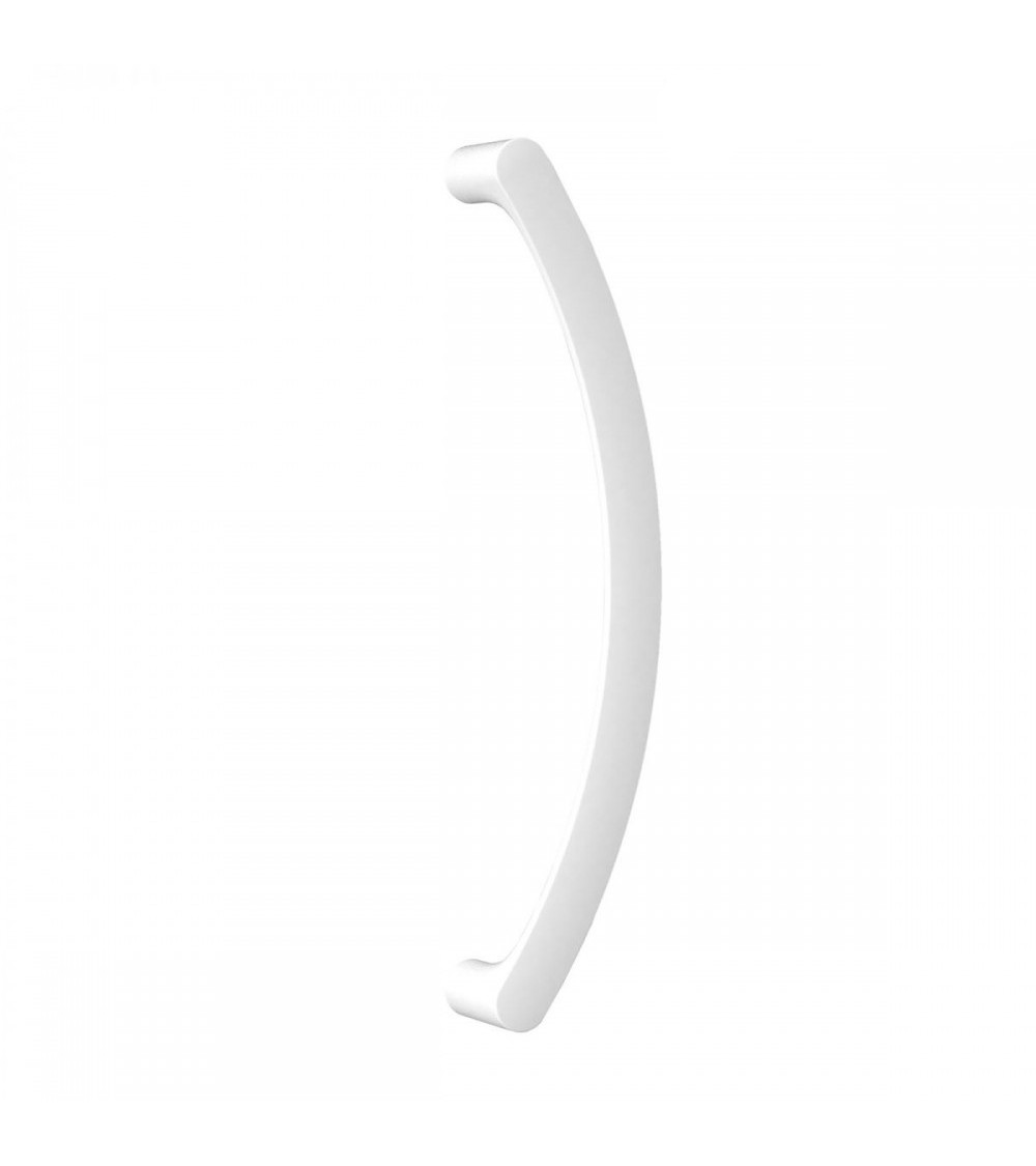 Marshal's baton handle, pull handle in White Moon One - designer handle