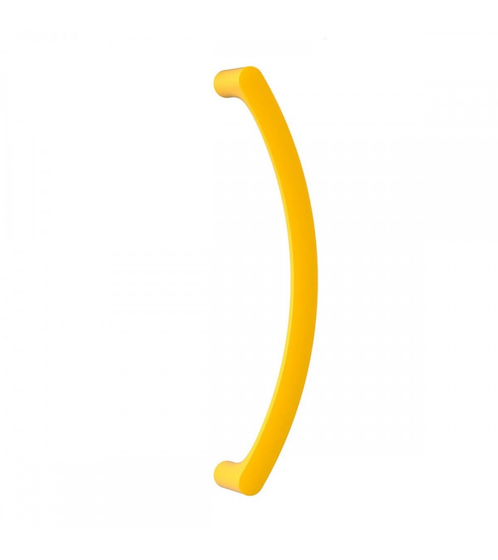Marshal's baton handle, pull handle in Lemon Yellow Moon One - designer handle
