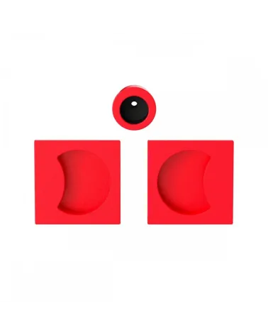 Colombo Design Moon One strawberry red sliding door handle designer handle