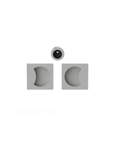 Colombo Design Moon One silver sliding door handle designer handle