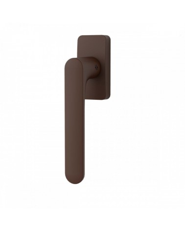 Brown window handle - Moon One Square - designer handle