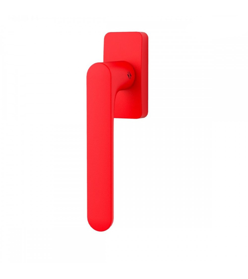 Strawberry Red window handle - Moon One Square - designer handle