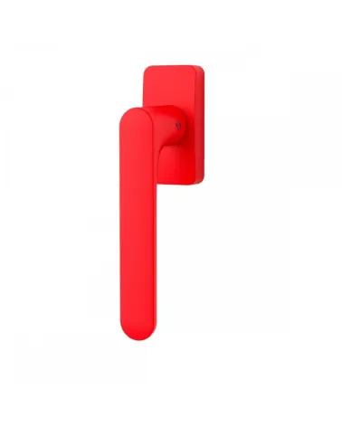 Strawberry Red window handle - Moon One Square - designer handle