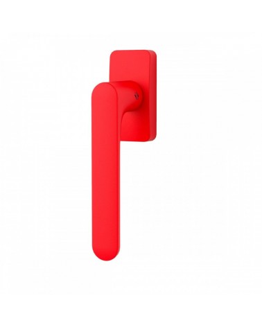Strawberry Red window handle - Moon One Square - designer handle