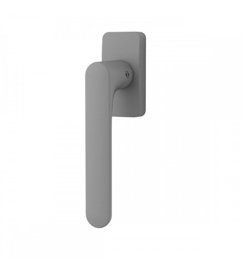 Silver window handle - Moon One Square - designer handle