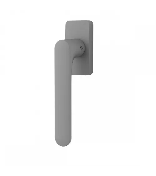 Silver window handle - Moon One Square - designer handle