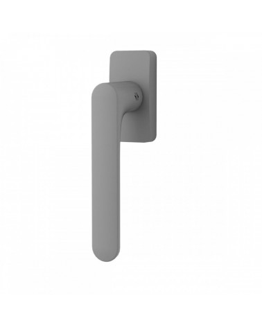 Silver window handle - Moon One Square - designer handle