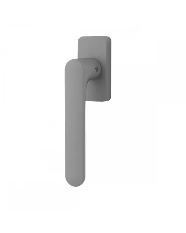 Silver window handle - Moon One Square - designer handle