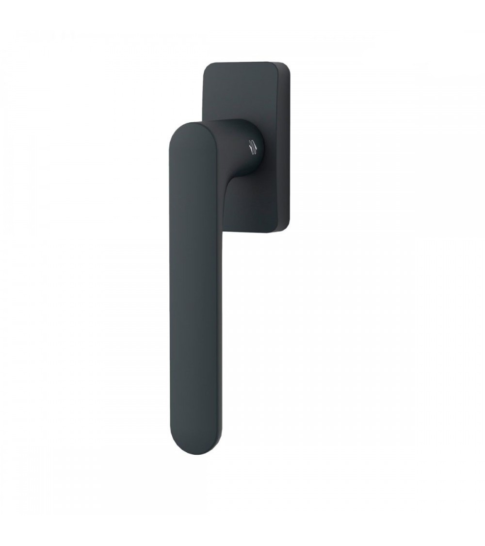 Titanium window handle - Moon One Square - designer handle