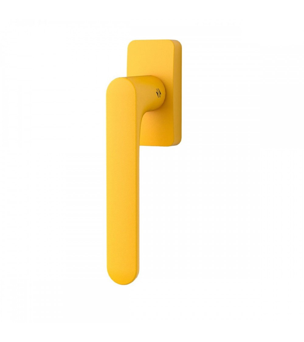 Lemon Yellow window handle - Moon One Square - designer handle