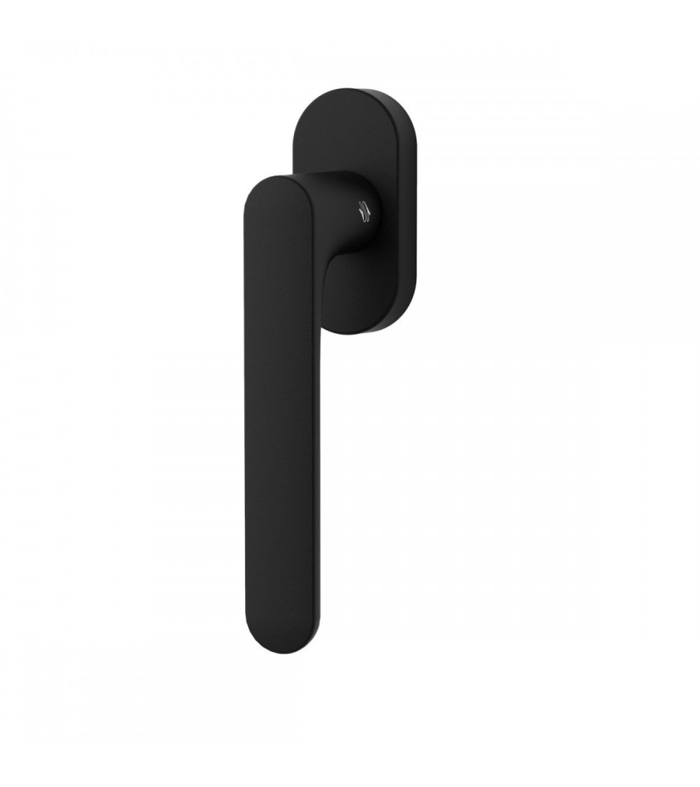 Black window handle - Moon One Round - designer handle