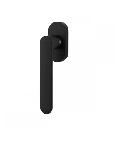 Black window handle - Moon One Round - designer handle