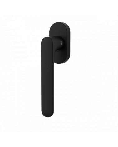 Black window handle - Moon One Round - designer handle