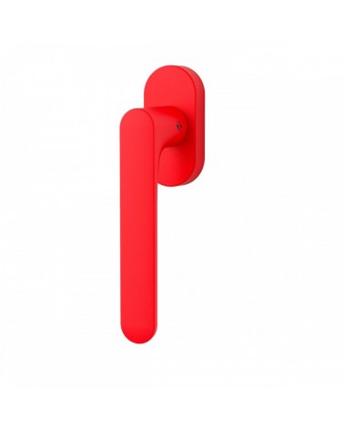 Strawberry Red window handle - Moon One Round - designer handle