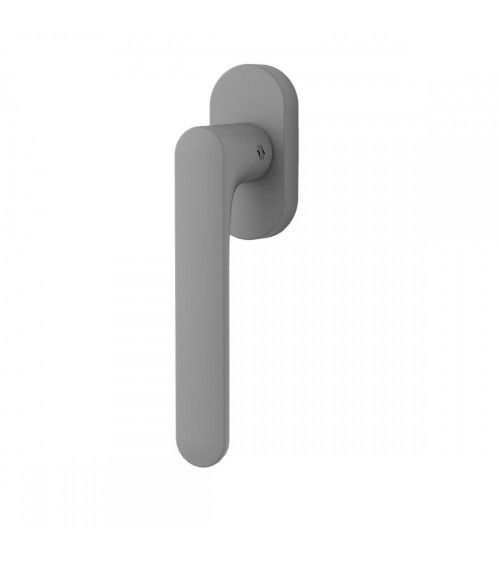 Silver window handle - Moon One Round - designer handle